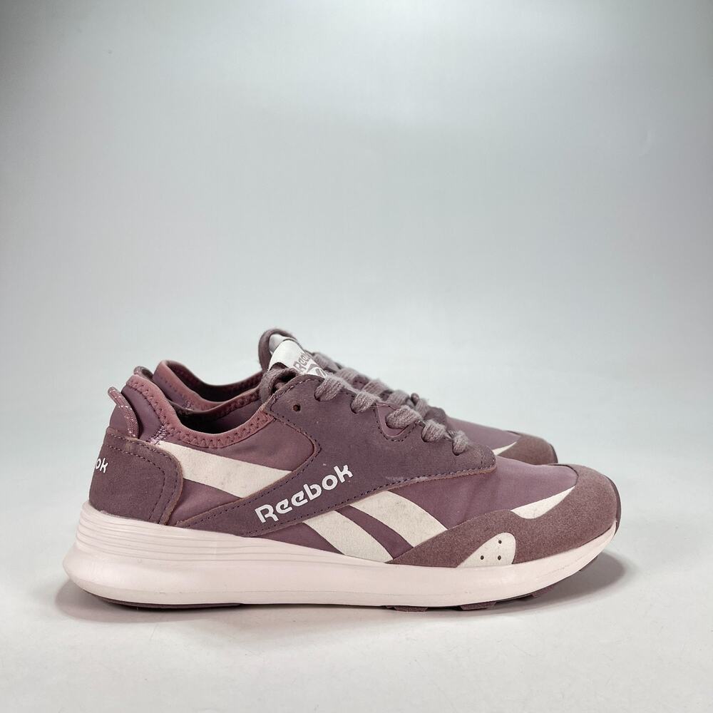 Reebok Mauve Pink Suede Canvas Lace Up Athletic Running Shoes Women's 6.5